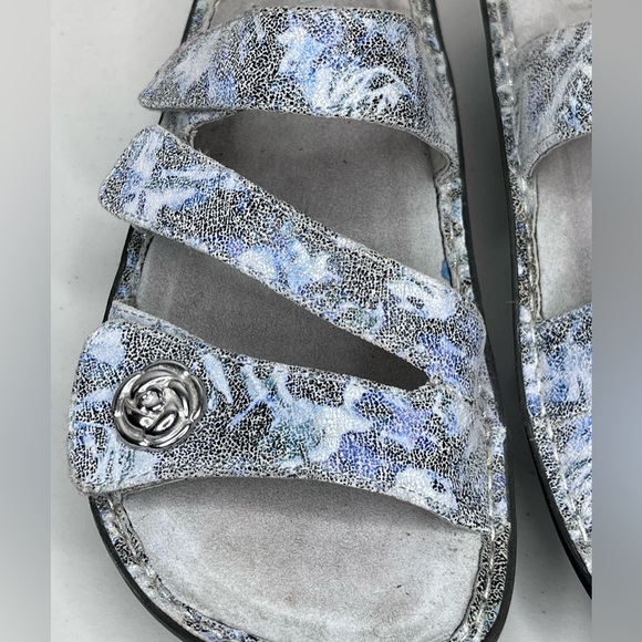 Alegria Bet-6003 Leather Sz 42 Slide-On Wedge Sandals - Picture 6 of 13